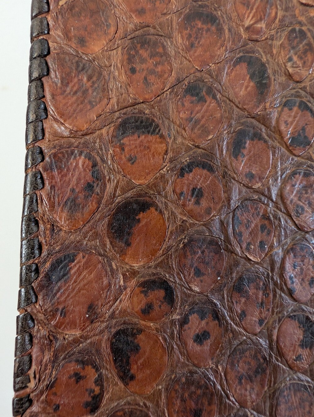 RARE - 1970's "Python Skin" Satchel, Briefcase - Unisex Design - Picture 5 of 16